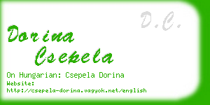 dorina csepela business card